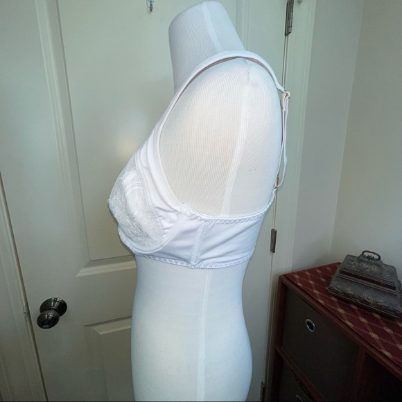 Mesh Lace Underwire T-Shirt Bra Unlined White 38C - Picture 13 of 16